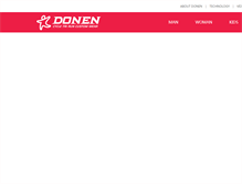 Tablet Screenshot of donensport.com